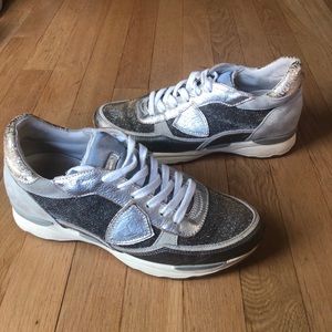 Philippe Model Paris Sparkle Gold Sneakers 40 9